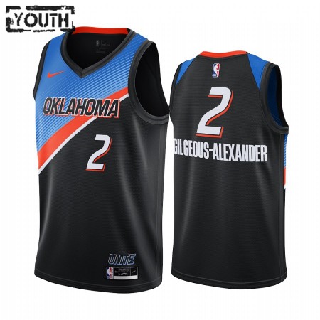 Maillot Basket Oklahoma City Thunder Shai Gilgeous-Alexander 2 2020-21 City Edition Swingman - Enfant